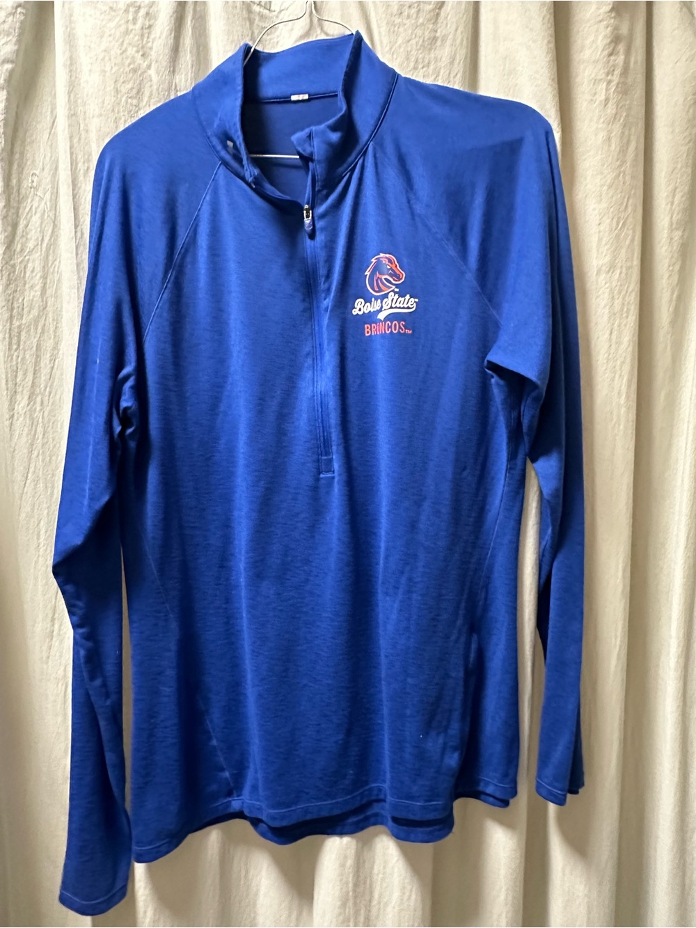 Under Armour Blue Boise State Broncos Long Sleeve 1/4 Zip Top